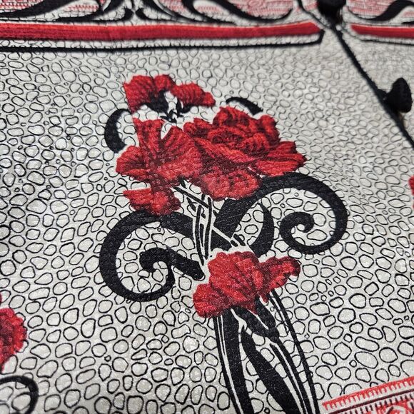 Vintage 90s Adrianna Papell Silk Jacket Plus Size 14 Floral Lined Formal Blazer - Picture 10 of 13